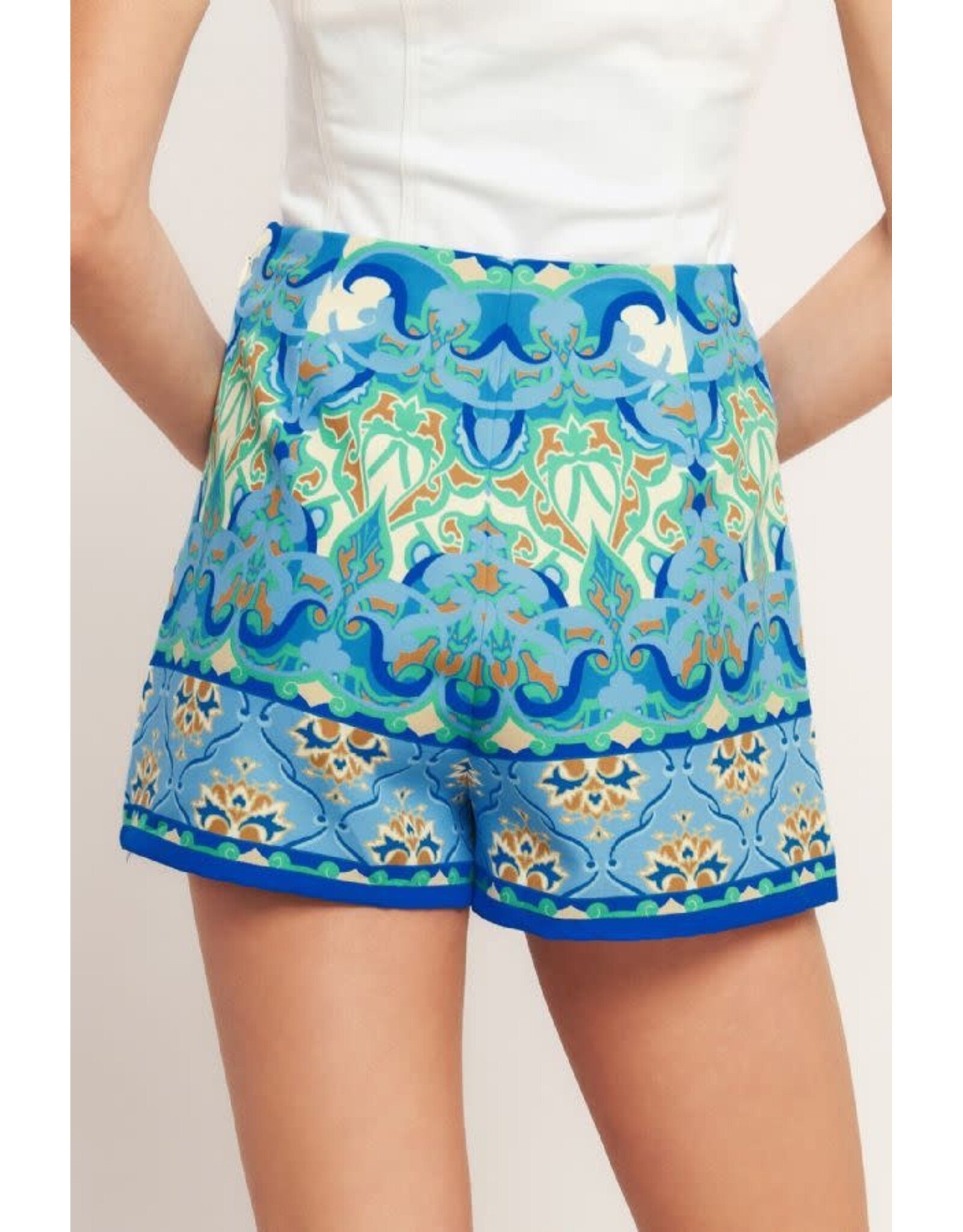 MEDITERRANEAN STYLE PRINT SKORT