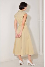 FREEMARKET SSLV BUTTON DOWN MIDI DRESS