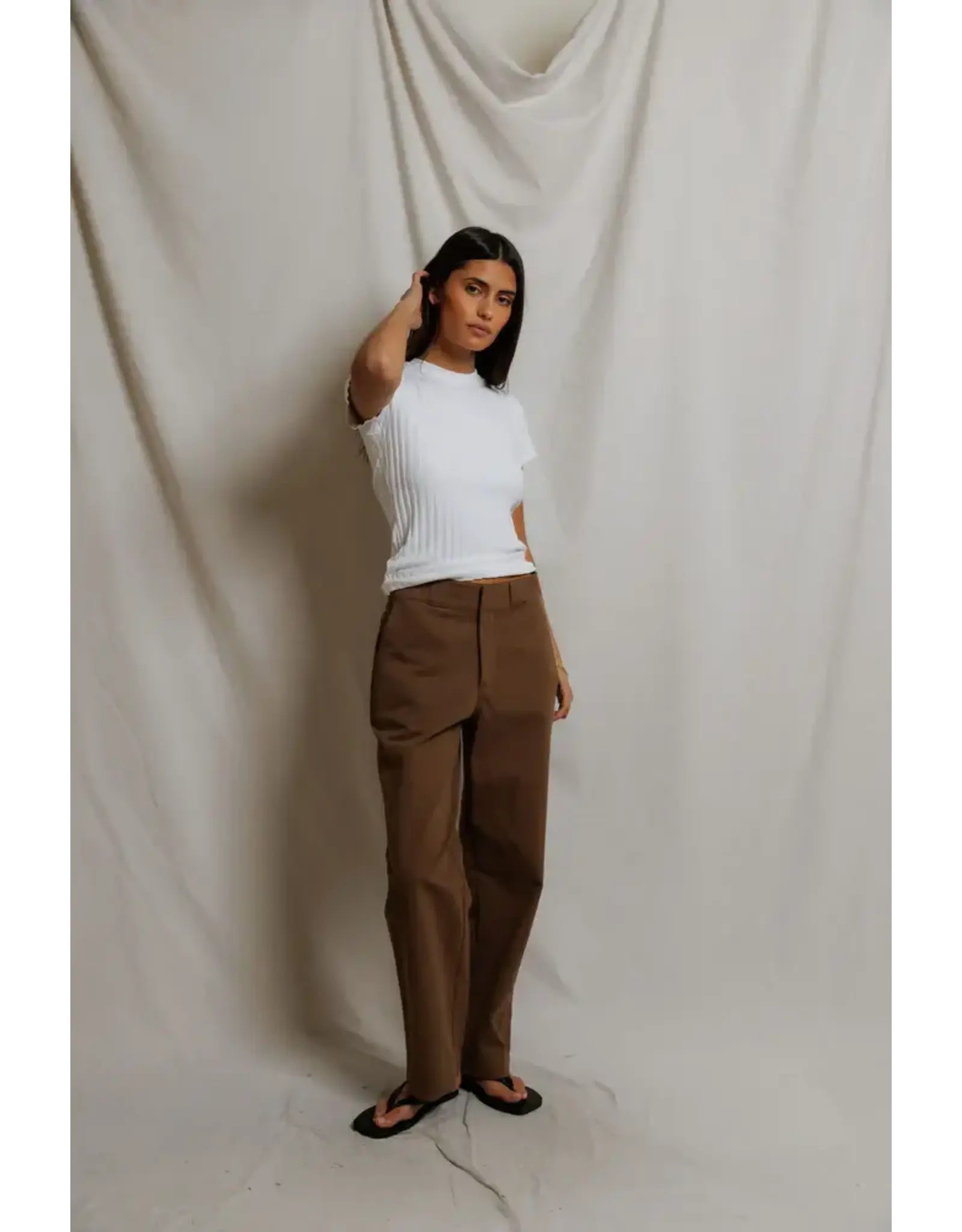 POORBOY RIB CAP SLEEVE CREW