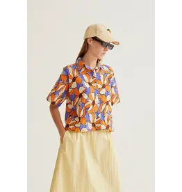 SSLV MERIGOLD PRINT BUTTON UP