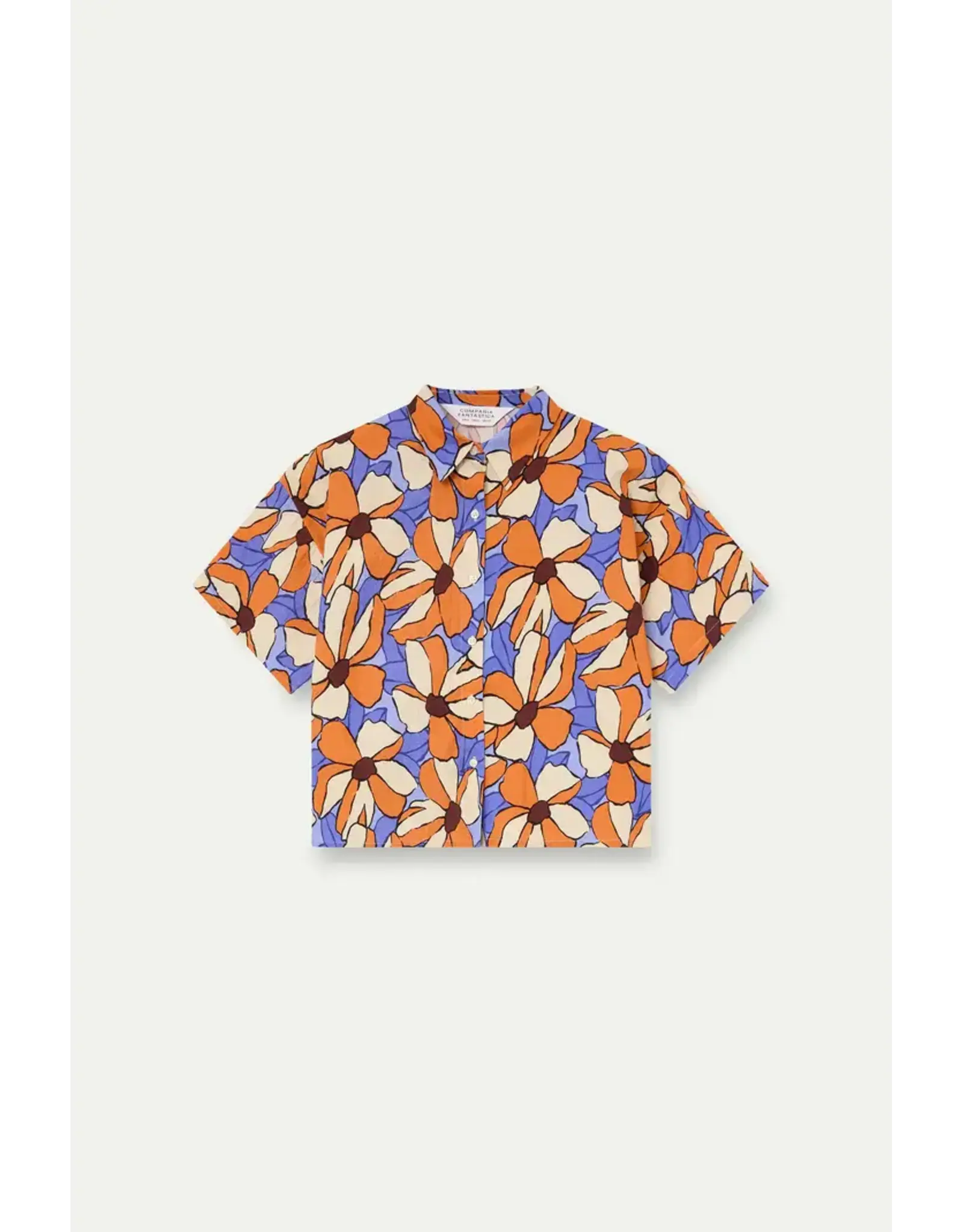 SSLV MERIGOLD PRINT BUTTON UP
