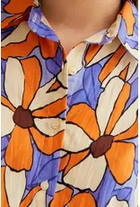 SSLV MERIGOLD PRINT BUTTON UP