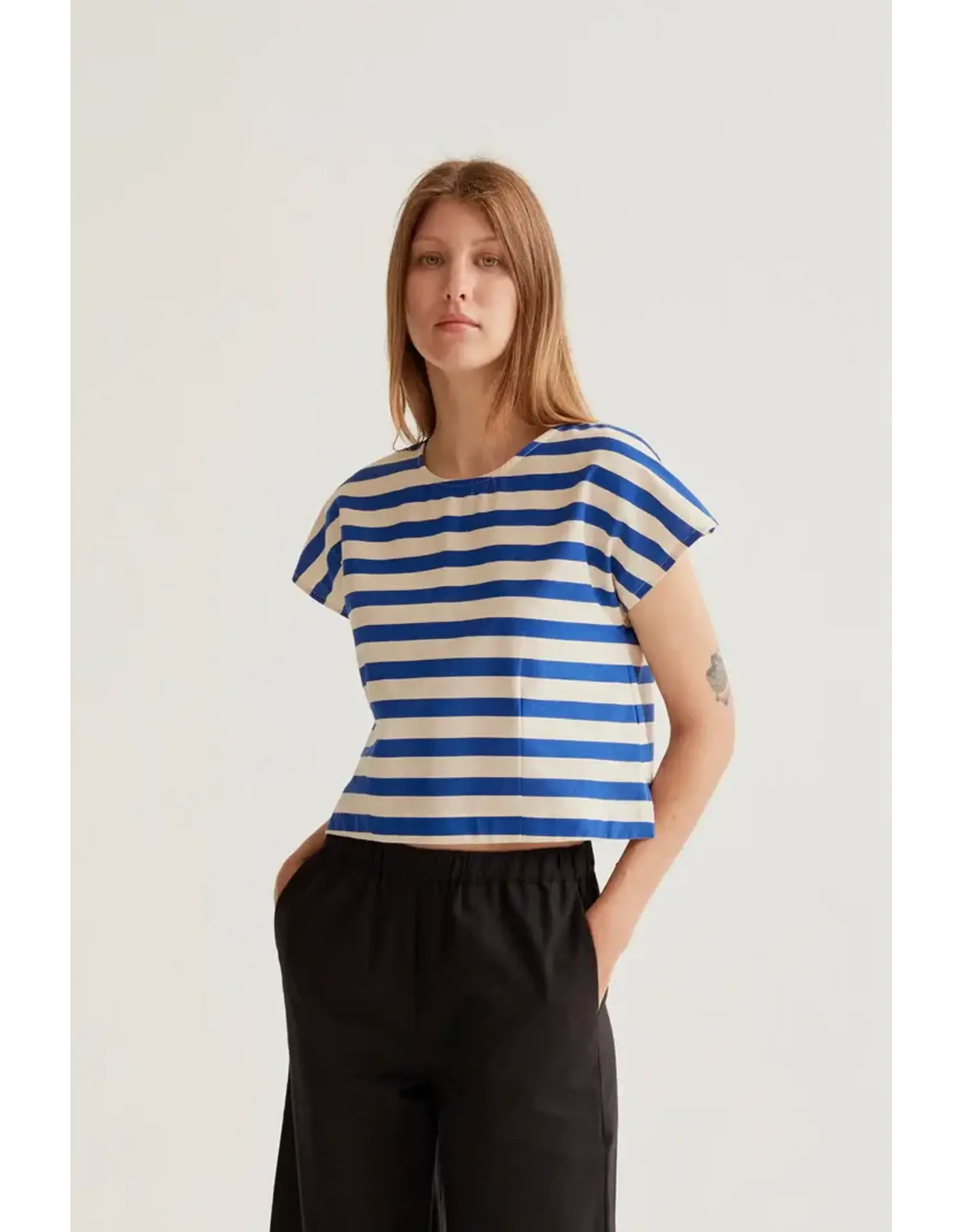 SSLV BAMBOO STRIPED TOP