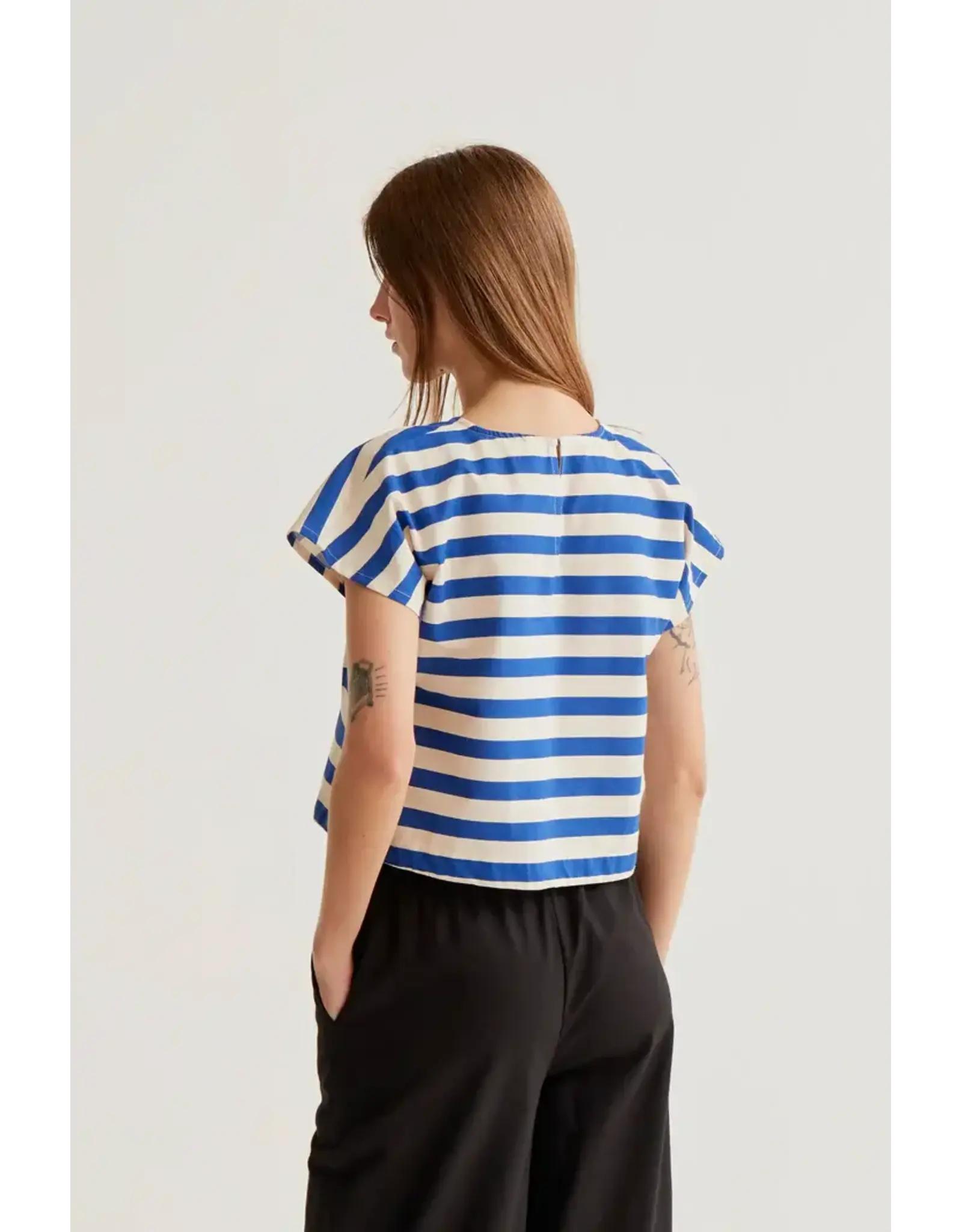 SSLV BAMBOO STRIPED TOP