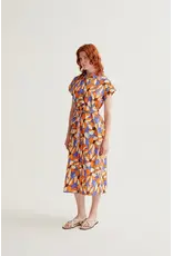 SSLV MERIGOLD PRINT MIDI DRESS