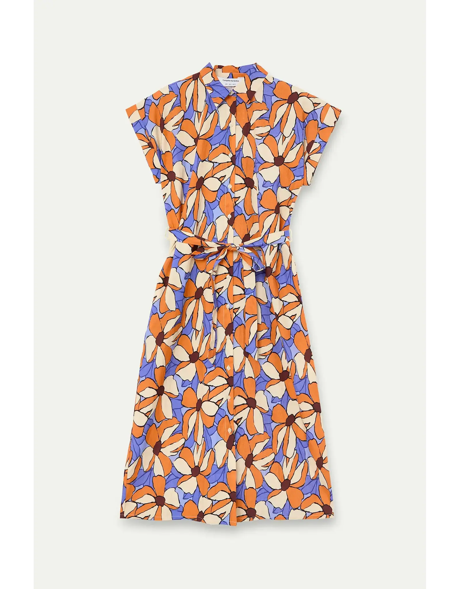 SSLV MERIGOLD PRINT MIDI DRESS