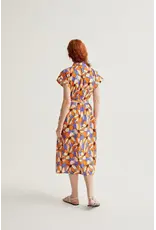 SSLV MERIGOLD PRINT MIDI DRESS