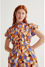 SSLV MERIGOLD PRINT MIDI DRESS