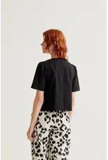 SSLV HEART BUTTON DOWN BLOUSE