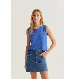 CHAIN-STITCHED EMBROIDERED TANK