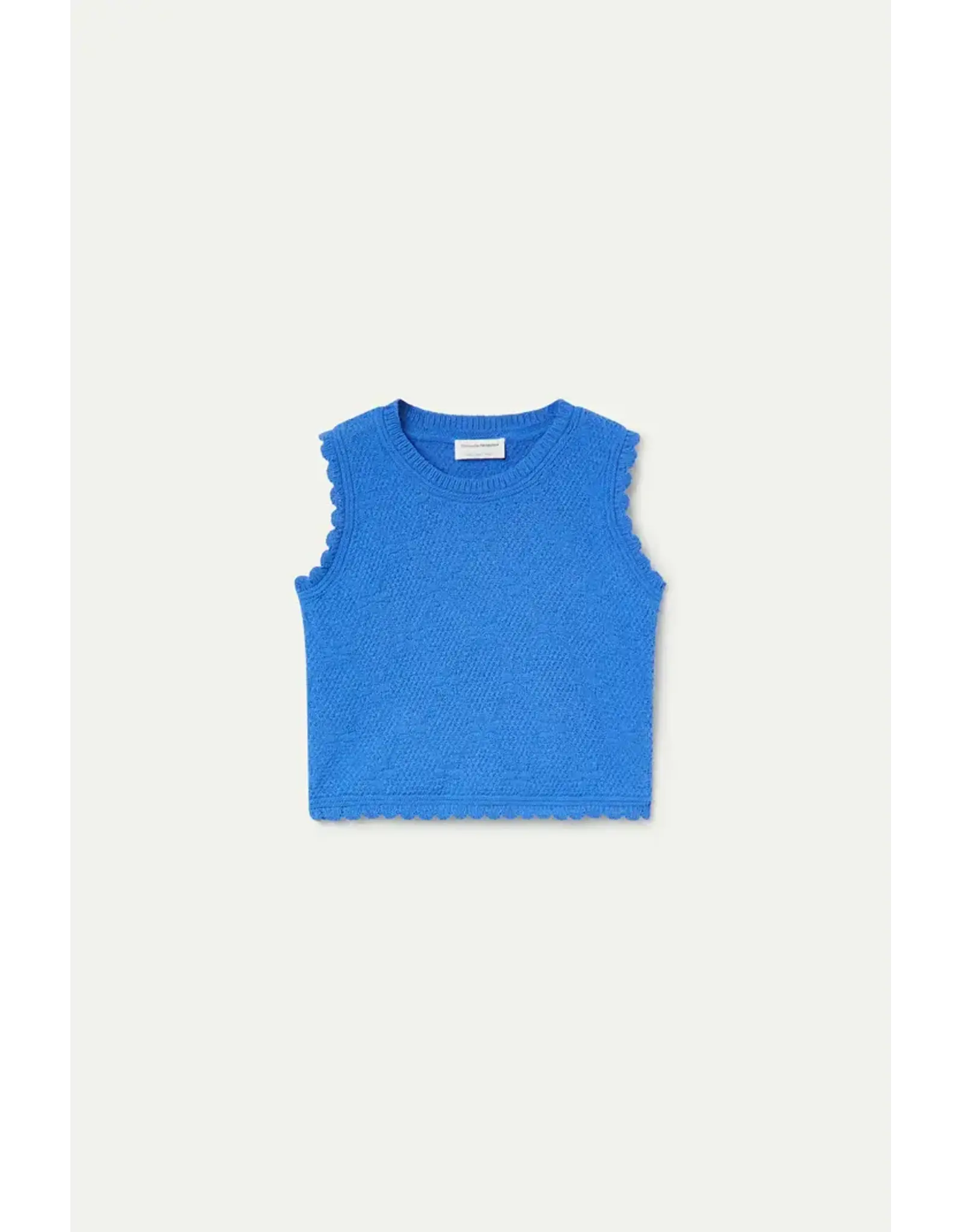 CHAIN-STITCHED EMBROIDERED TANK