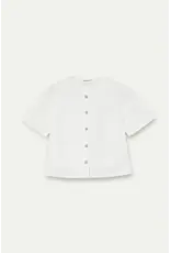 SSLV BLOUSE W/ COLORFUL BUTTONS