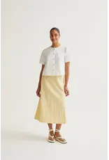 SSLV BLOUSE W/ COLORFUL BUTTONS