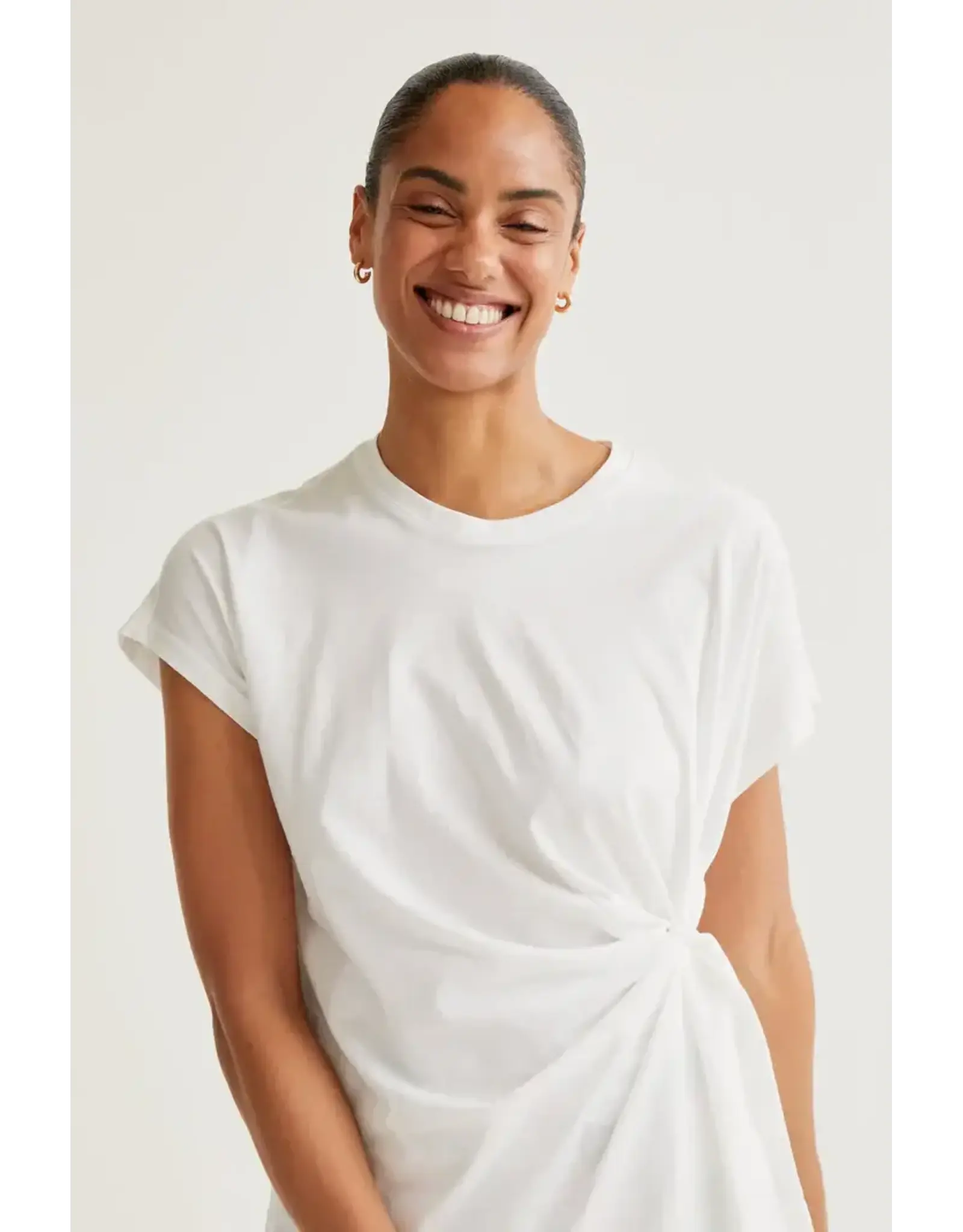 SSLV TEE WITH SIDE KNOT