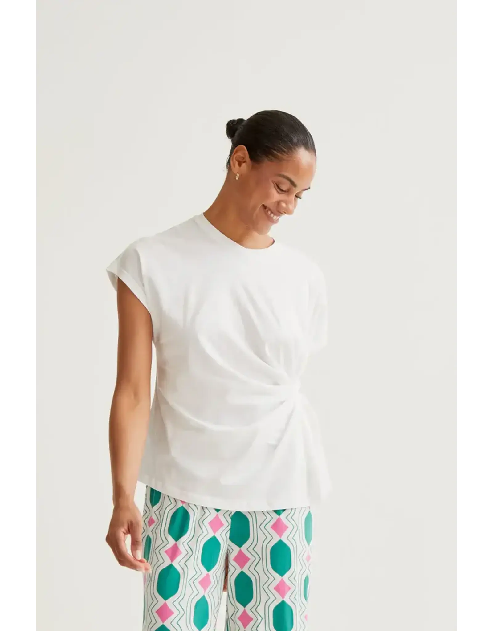 SSLV TEE WITH SIDE KNOT