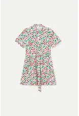 SSLV CHERRY PRINT MINI DRESS