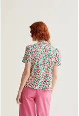 SSLV CHERRY PRINT BUTTON UP