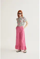 SSLV CHERRY PRINT BUTTON UP