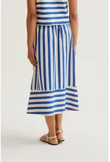 STRIPED ALINE MIDI SKIRT