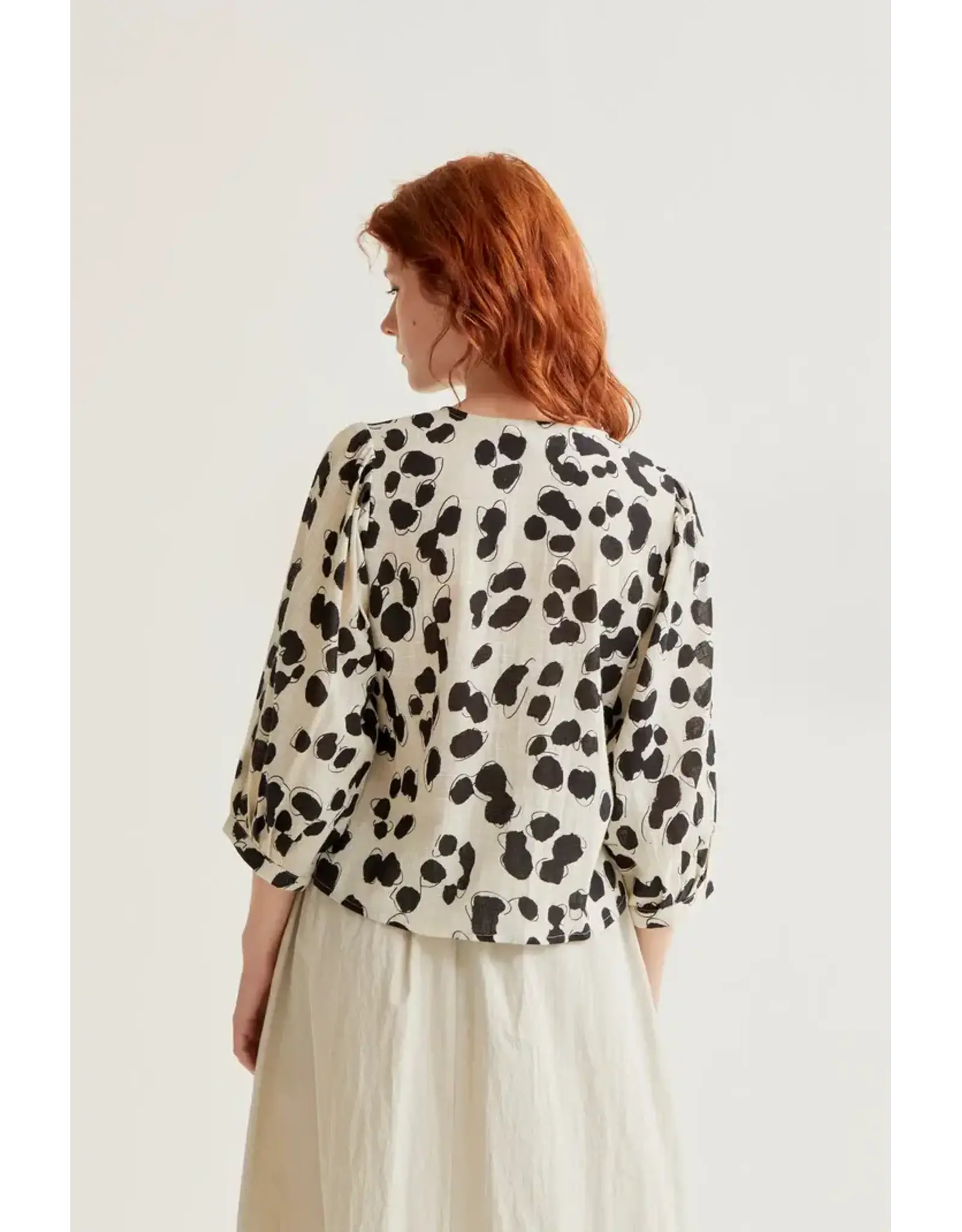 LSLV ABSTRACT DOT PRINT BLOUSE