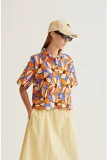 SSLV MERIGOLD PRINT BUTTON UP