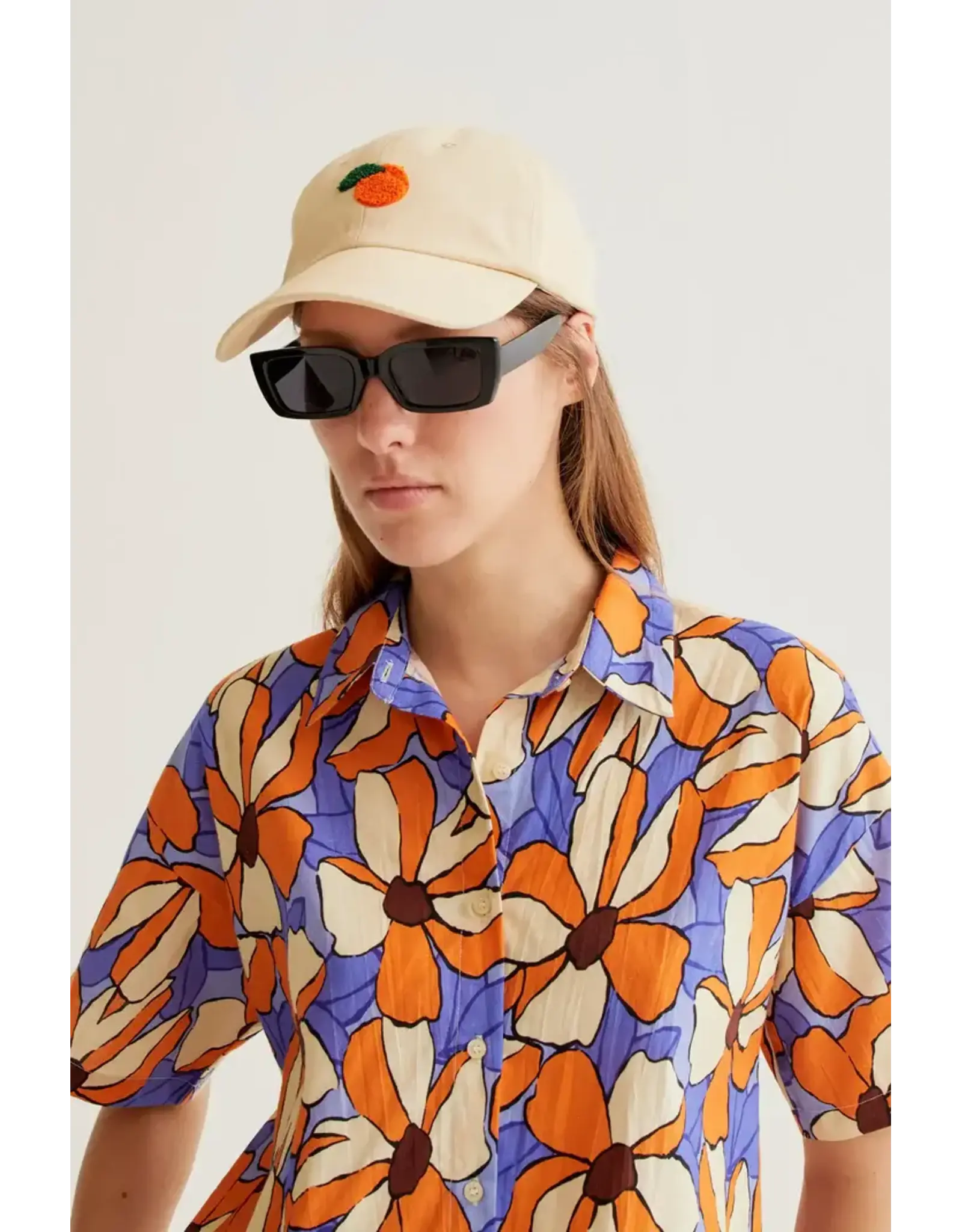 SSLV MERIGOLD PRINT BUTTON UP