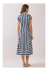 MIXED STRIPED BUTTON DOWN MIDI