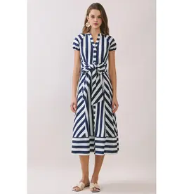 MIXED STRIPED BUTTON DOWN MIDI