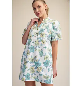 VINTAGE FLORAL MINI DRESS