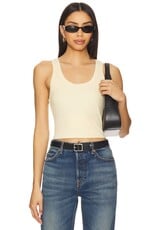 CHRISTY CURVED HEM TANK TOP