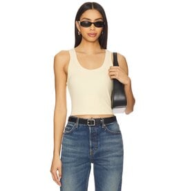 CHRISTY CURVED HEM TANK TOP