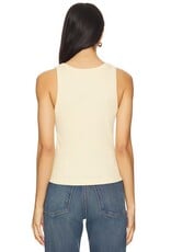 CHRISTY CURVED HEM TANK TOP