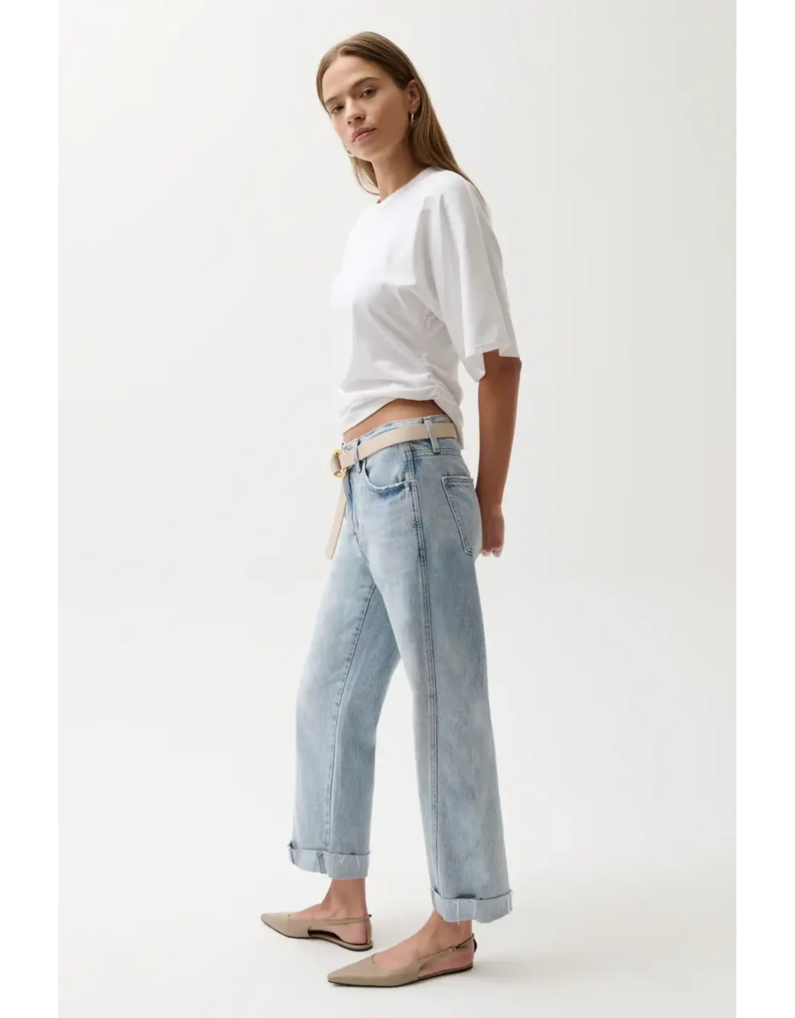 KACEY MID RISE CUFRED BOYFRIEND