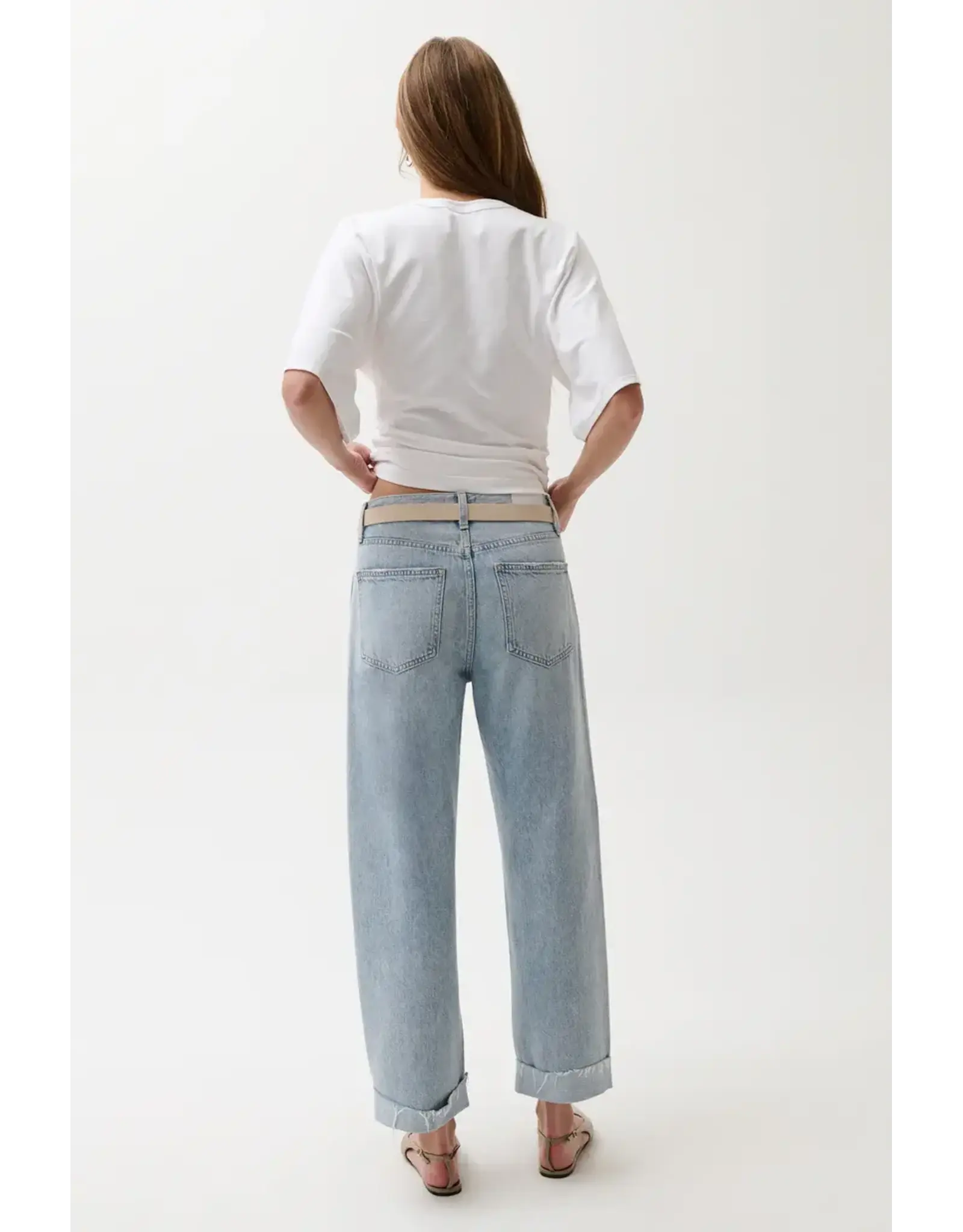 KACEY MID RISE CUFRED BOYFRIEND