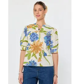 SSLV FLORAL PRINT BLOUSE