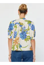 SSLV FLORAL PRINT BLOUSE