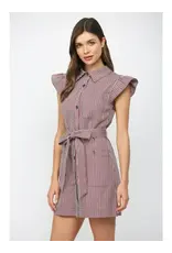ELLA BUTTON DOWN MINI DRESS