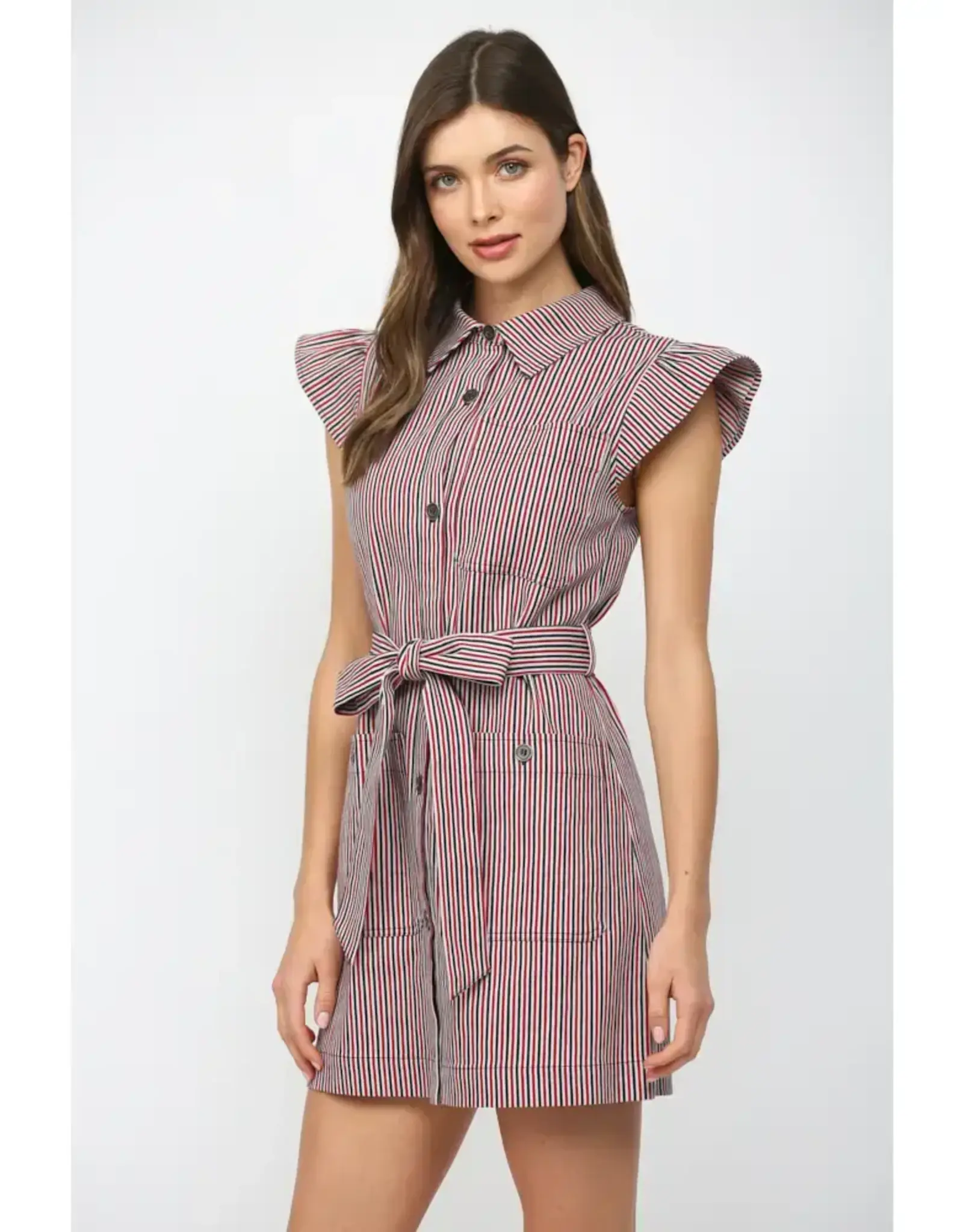 ELLA BUTTON DOWN MINI DRESS