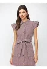 ELLA BUTTON DOWN MINI DRESS