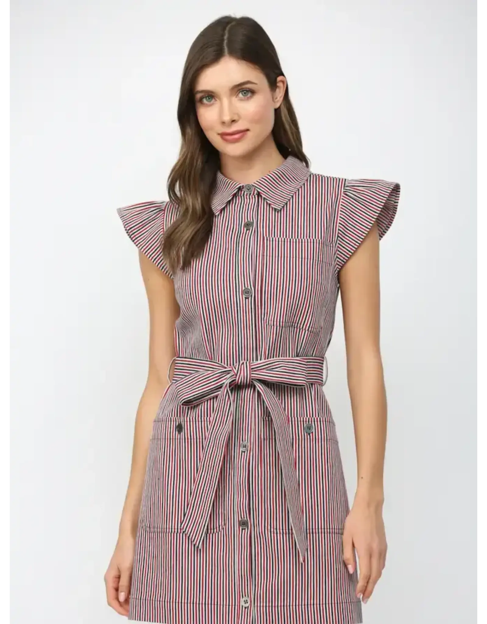 ELLA BUTTON DOWN MINI DRESS