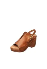 MINDY TAUPE LEATHER HEEL