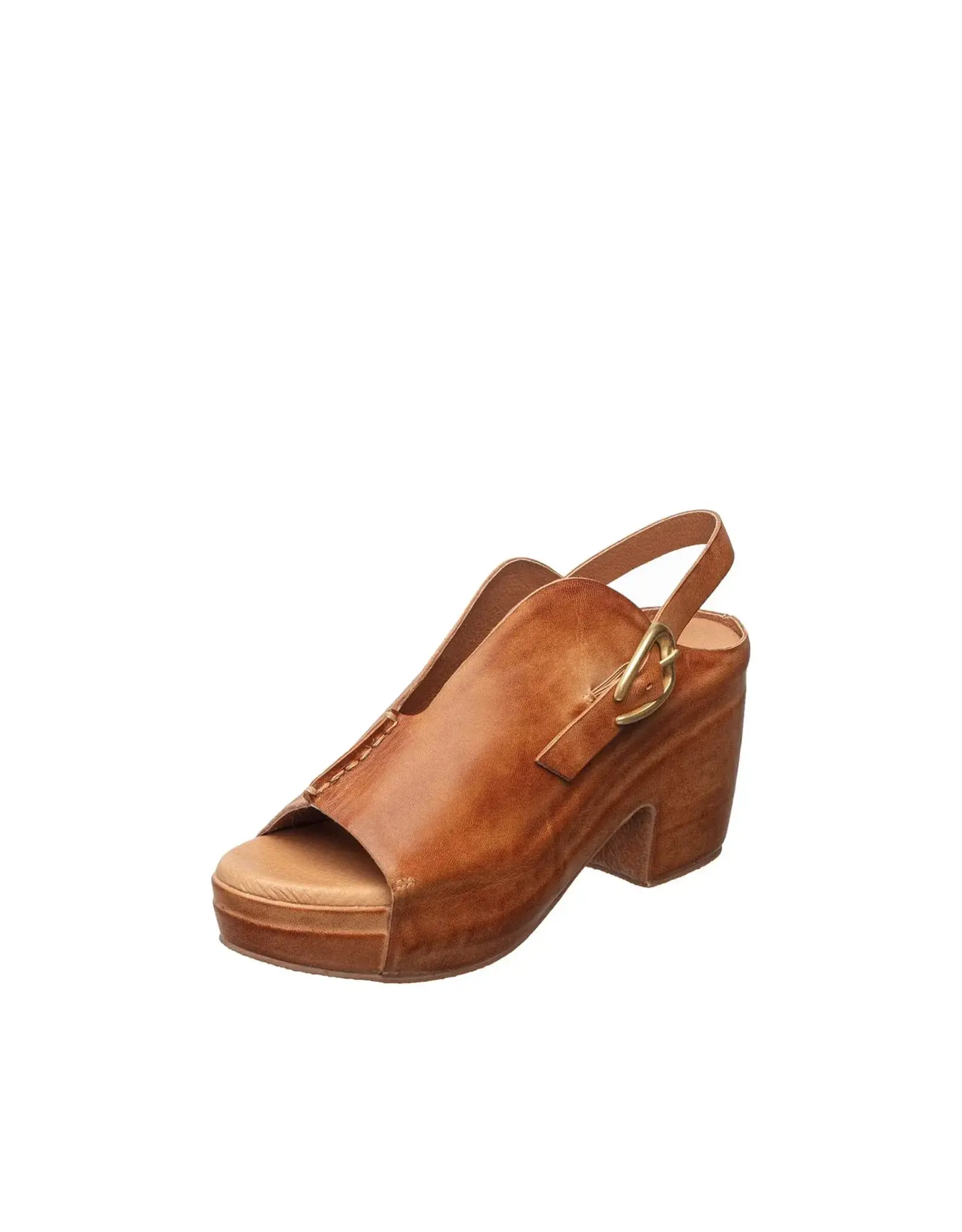 MINDY TAUPE LEATHER HEEL