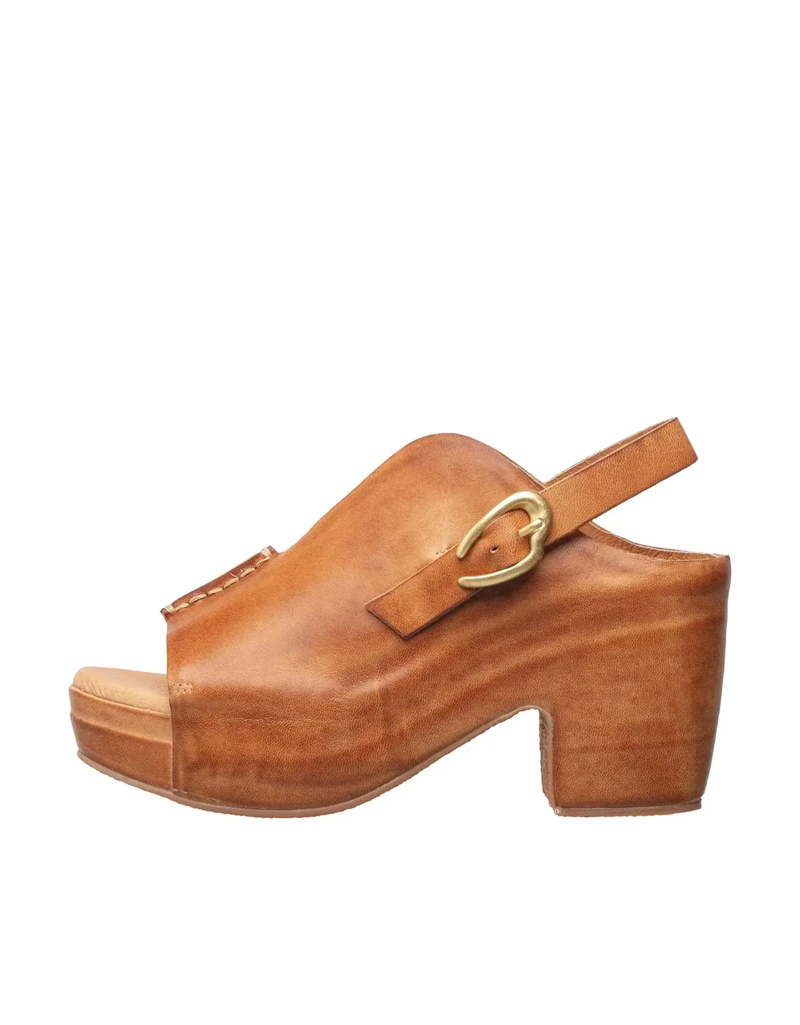 MINDY TAUPE LEATHER HEEL