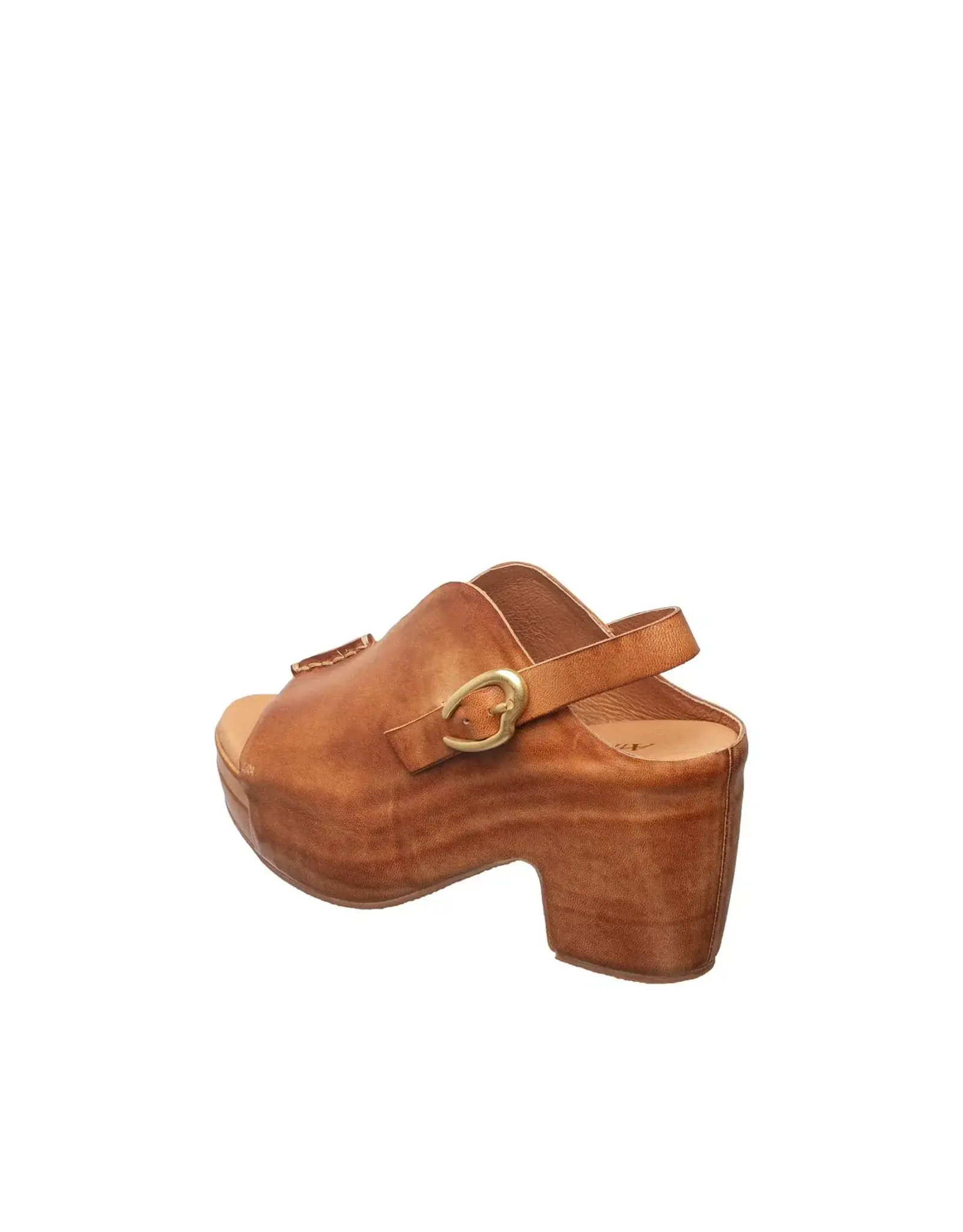 MINDY TAUPE LEATHER HEEL