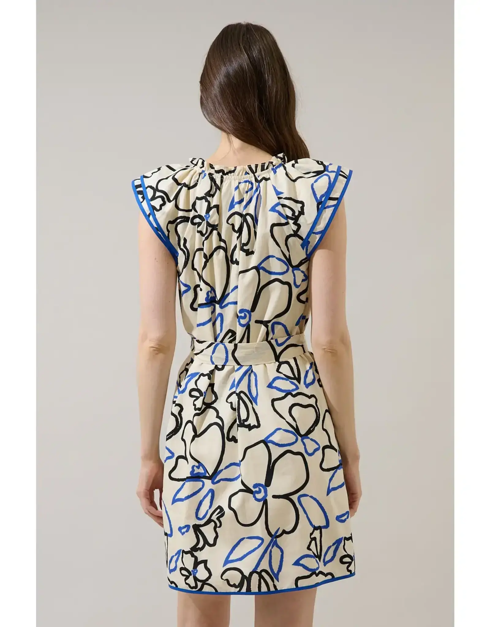 LEYLA RUFFLE MINI DRESS