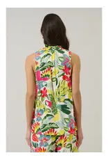LISSA TROPICAL SLEEVELESS BLOUSE