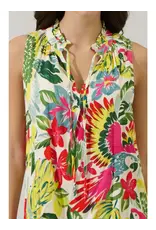 LISSA TROPICAL SLEEVELESS BLOUSE