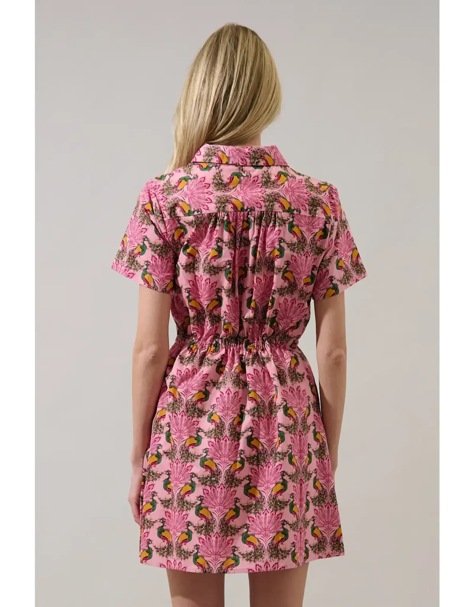 CIERRA PEACOCK MINI DRESS