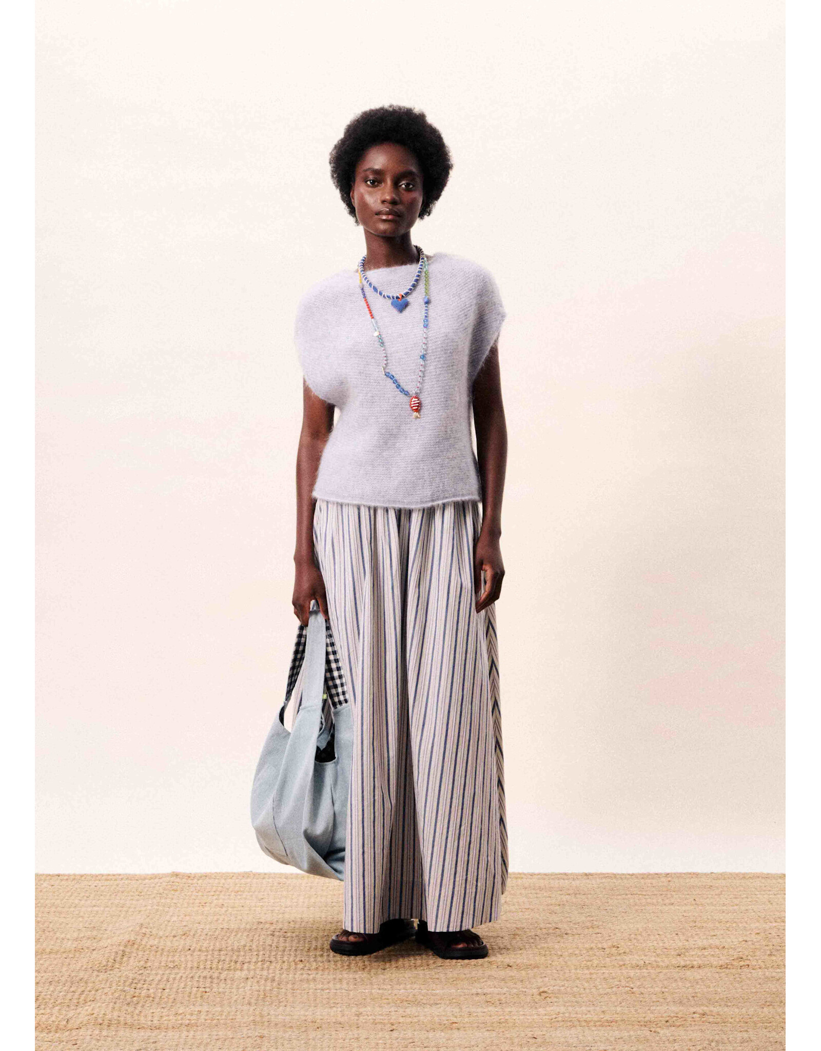 SELENA STRIPE MAXI SKIRT