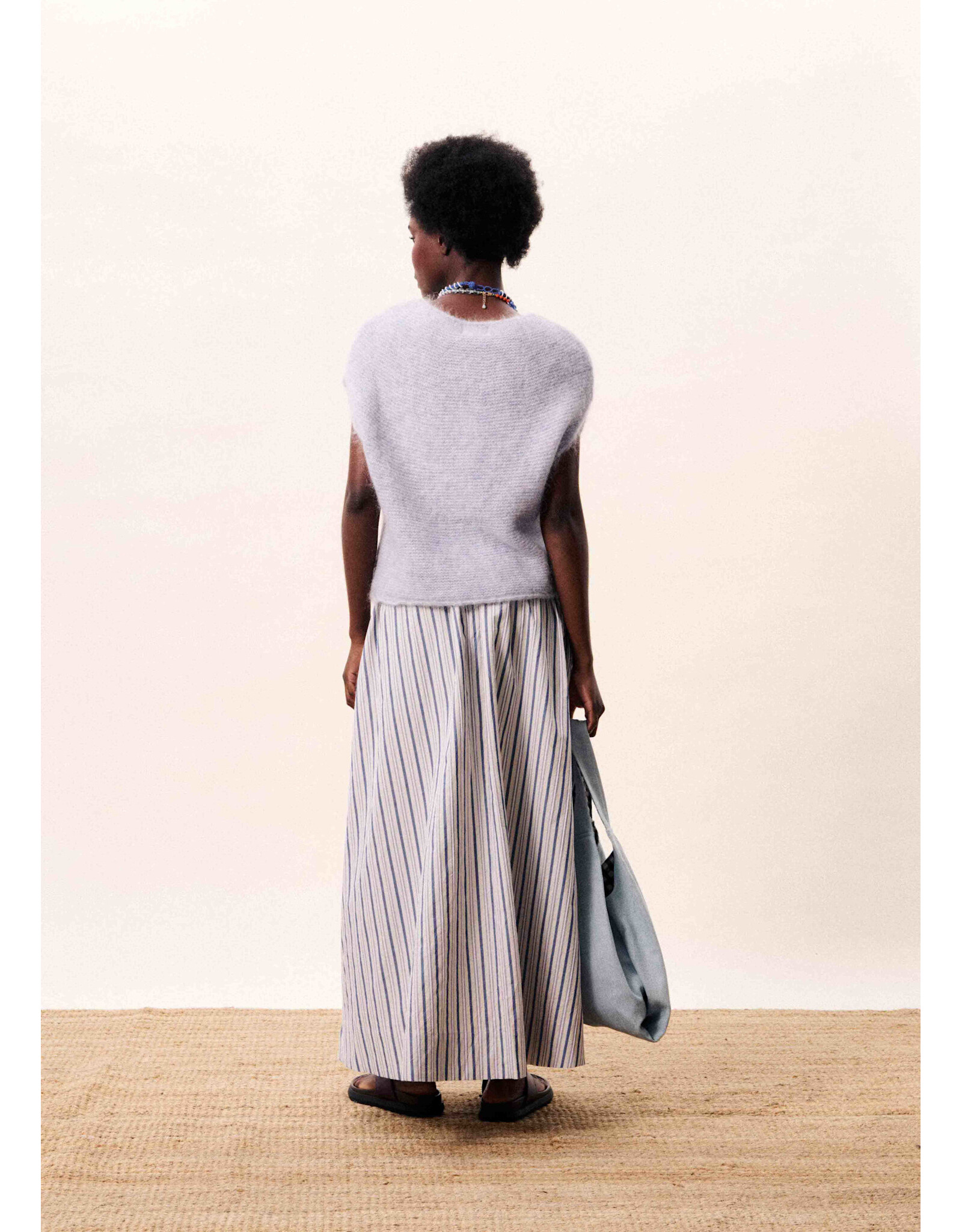 SELENA STRIPE MAXI SKIRT